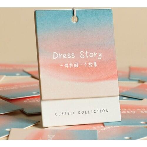 Customized clothes tag high-end womens clothing listing store price tags thickening suit special personalized paper card printi