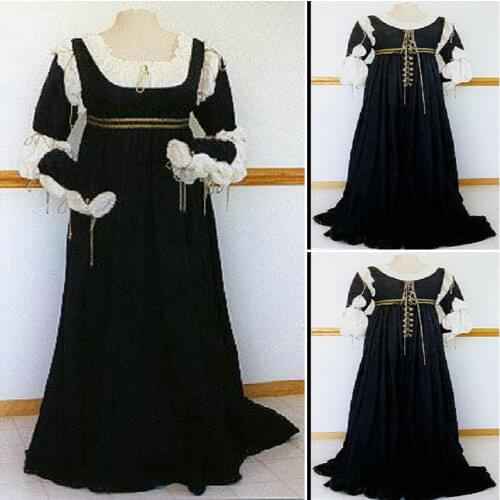 History!Customer-made 17 Century Vintage Costumes Renaissance Dress Steampunk dresses Gothic Cosplay Halloween Dresses C-1229