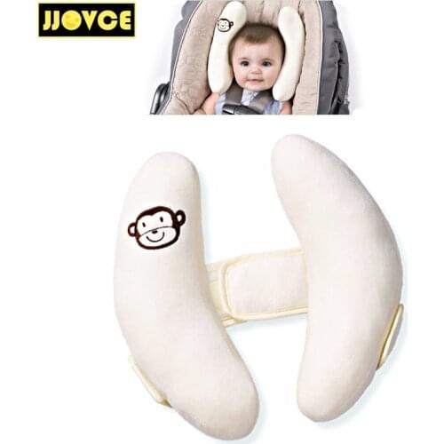 JJOVCE Baby Car Safety Seats Pillow Infant Stroller Head Neck Protection Pillow Boys Girls Soft Adjustable Head Support Cushion