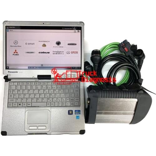 MB STAR C4 SD Connect Compact 4 Diagnostic Tool Newest V2021 MB SD C4 Software CF-C2 i5 Laptop Ready to Work