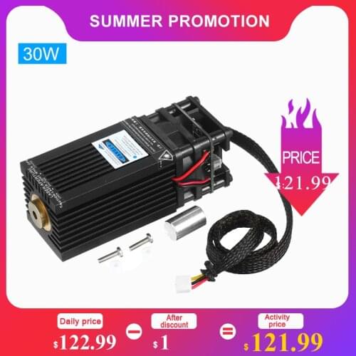 30W20W/10W Laser Module Laser Head 450nm Blue Lase for Laser Engraving Machine Wood Marking Cutting Tool Engraving Head