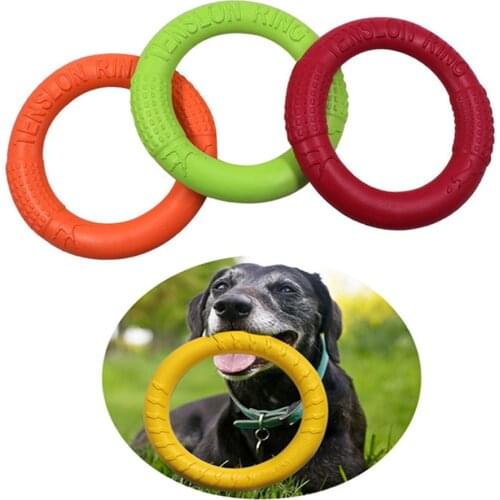 Pet Flying Discs EVA Dog Training Ring Puller Resistant Bite Floating Toy Puppy Outdoor Interactive Game Playing Products Supply