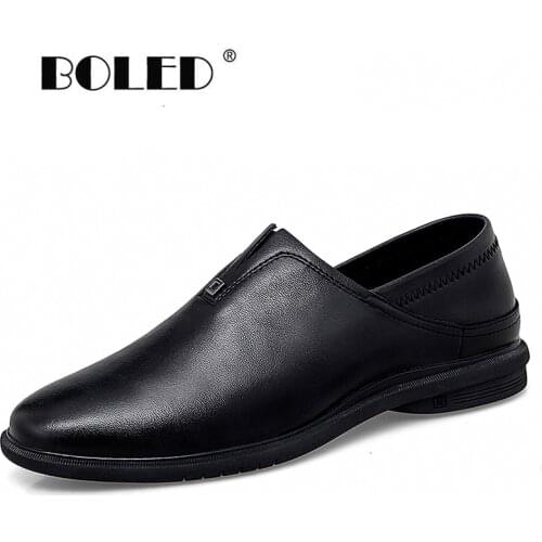Genuine Leather Men Shoes Soft Men Casual Loafers High Quality Flats Shoes Men Breathable Driving Shoes Moccasins