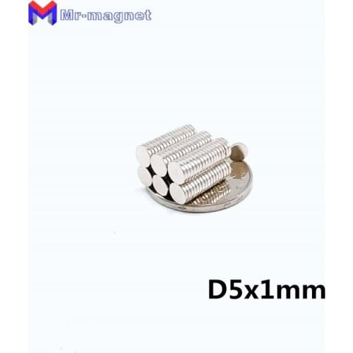 200Pcs 5 x 1 mm magnet N35 D5x1 Neodymium Magnet Disc Permanent NdFeB 5*1 D5*1 Small Round Super Powerful Magnetic Magnets Craft