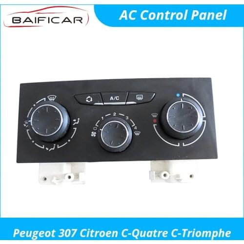 Baificar Brand New Genuine Air Conditioner Control Panel AC Knob Assembly Pad For Peugeot 307 Citroen C-Quatre C-Triomphe