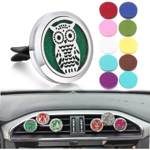 New Aromatherapy Necklace Diffuser Pendant Jewelry Owl Perfume Locket Essential Oil Car Perfume Diffuser Locket Necklace Pendant