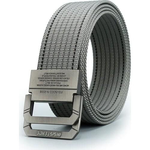 DHL 100Pcs Men Nylon Belt For Jeans Pants Casual Tactical Belts Training Canvas Army Belt Metal Buckle Male Waist Belt Gift