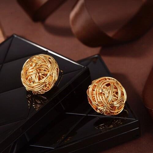 Hot sales brand fashion jewelry pure 925 sterling silver round wool stud earrings designed for women rock party jewelry,girl gif