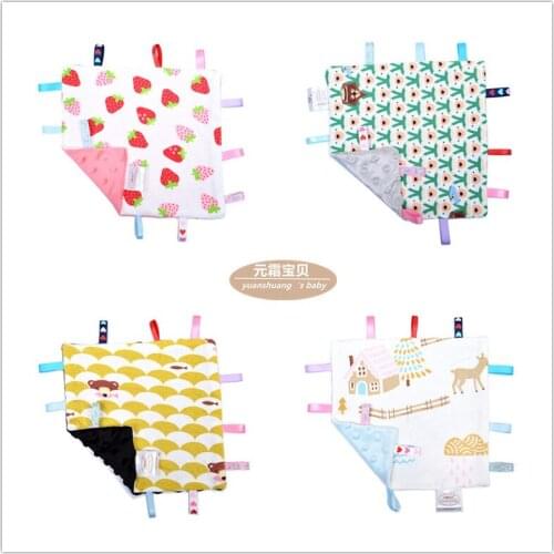 Super Soft Knitted Square Soothing Towel Soft Comfortable Newborn Multi-function Baby Appease Handkerchief Comforting Towels