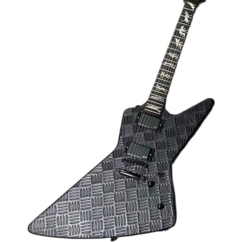 High-end custom version of goose shaped explorer dumb photoelectric guitar stag head shaped fingerboard inlay free shipping