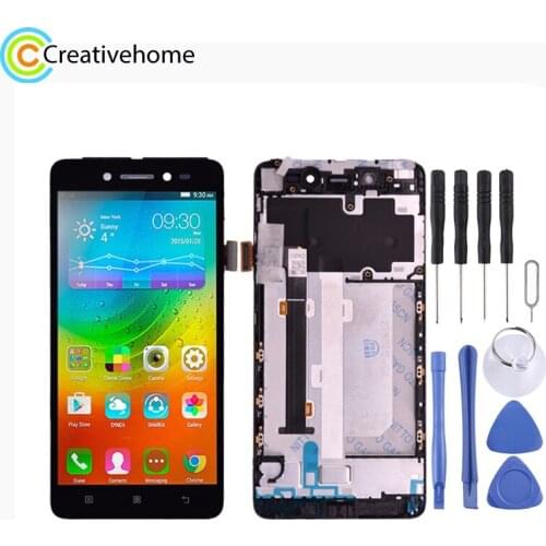 LCD Screen and Digitizer Full Assembly with Frame for Lenovo S90 S90-T S90-U S90-A (Black)