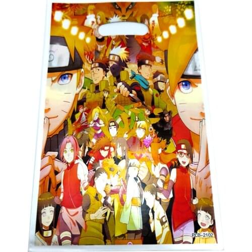 10pcs/lot Ninja Theme Events Decorate Kids Boys Favors Loot Bag Happy Baby Shower Candy Gifts Bags Birthday Party Supplies