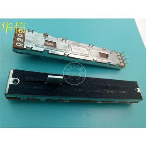 10 PCS Soundwell 88MM straight sliding fader double potentiometer B20K 4-4 8-pin handle 8MMB