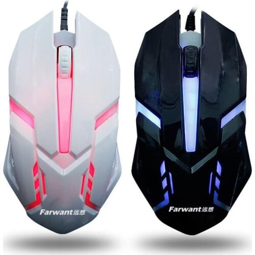 1600 DPI Colorful Backlit Silent Mouse USB Wired Gaming Mouse Office Games Luminous Mouse For PC Laptop Computer Notebook