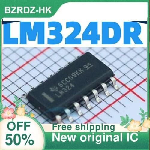 Free shipping 20PCS/lot LM324 LM324DR LM324DT SOP-14 New original IC