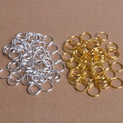 200pcs 4/5/6/8/10mm Gold Silver Jewelry Making Findings Double Open Jump Rings Split Rings DIY Jewelry Accessories Connector