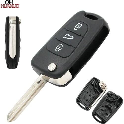 3 Button Folding Remote Key Shell Case Fob for Kia Forte Sportage Soul for K2 K5