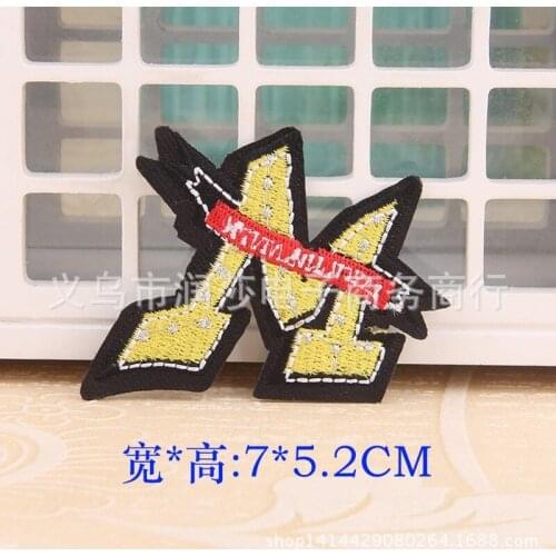 50pcs/Lot Weird Stuff Embroidery Patches Letters Clothing Decoration Accessories Diy Iron Heat Transfer Applique Clothes