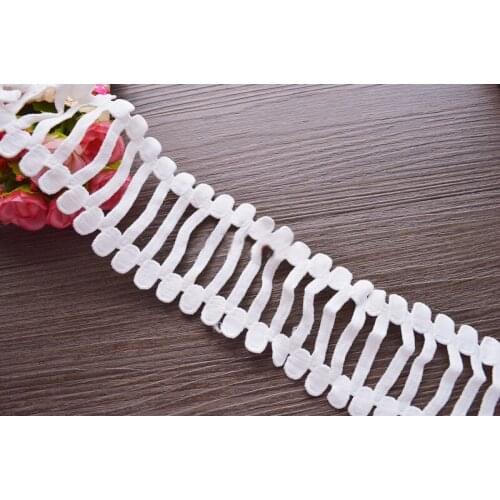 20 yards/lot White Lace Trim Accessories DIY Water Soluble Embroidery Milk Silk Lace Fabric