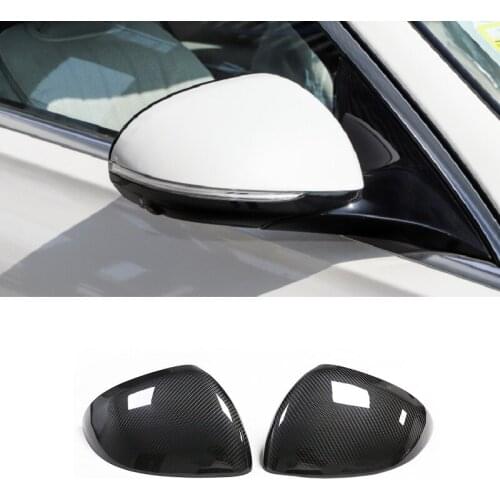 Fit For Mercedes Benz AMG C-Class S-Class S400L W206 W223 Dry Carbon Fiber Rearview Mirror Cover Caps Add On Style