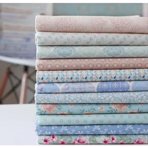 DIY Flower Sewing Patchwork Cotton Fabric Cloth Printed Cloth Sewing Quilting Fabrics Handmade Craft Handmade Material