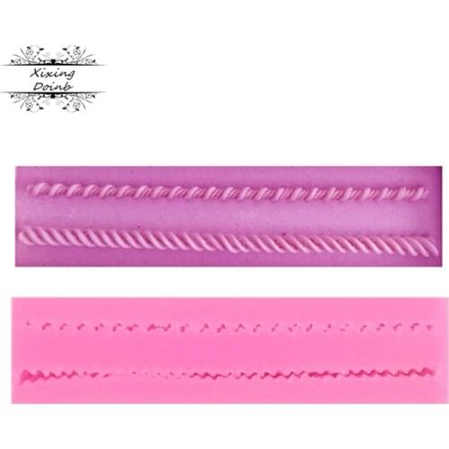 DIY Helical shape silica gel soft candy mould cake decoration tool Candy Chocolate Mould
