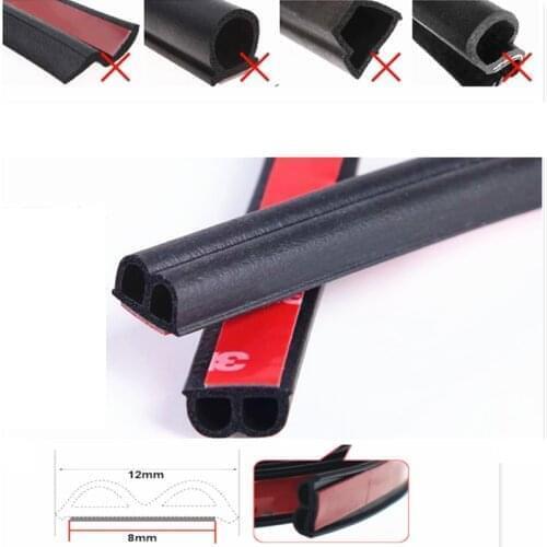 Car Door Rubber Seal Strips Auto Trunk Sealing Stickers For touareg ssangyong actyon duster renault toyota geely atlas opel