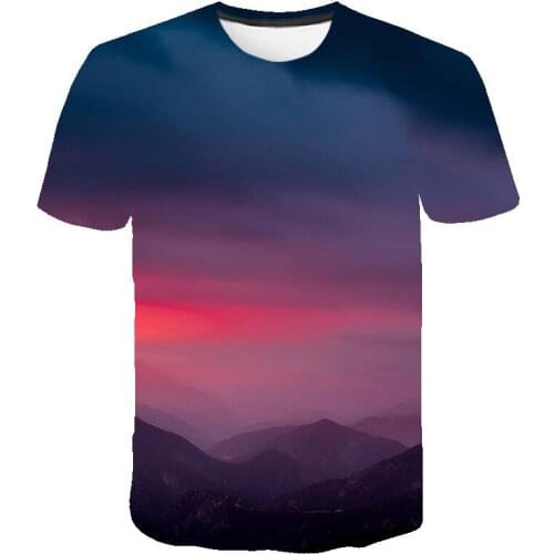 3D Print Cosmos Starry Sky Lucky Cloud t shirt For Men Summer Casual O-Neck Graphic Tee 2021 Fashion Minimalist Style T-shirt
