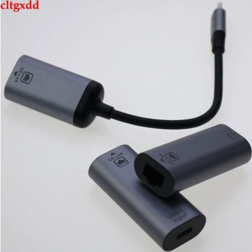 1 PCS USB Type C to Adapter USB C Female to RJ45 Gigabit Network Card Network Port Converter Plug Network Accessories Power Cord