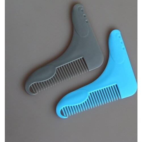 New Perfect Lines&Symmetry Stainless steel Beard Shaping Template Comb Trim Tool