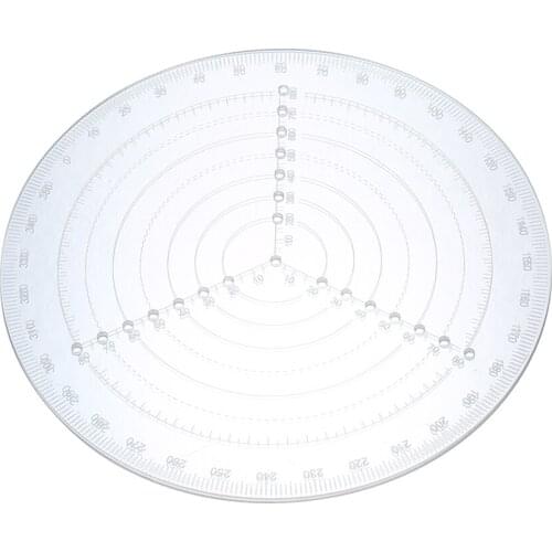 Round Center Finder Compass Clear Acrylic Lathe Centering Tool Circle Gauge for Drawing Circles Wood Turning Lathe Work Tool