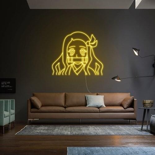 Girl Neon Sign Light Custom Flex Led 3D body Acrylic Girls Wall Hanging Wall office Home Decoration Ins Neon Top