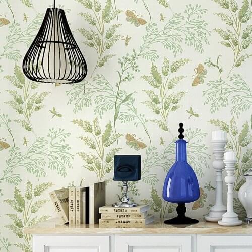 Beibehang American pastoral flowers and birds pure wallpaper wallpaper living room wall villa decoration 3D stereo vine wall