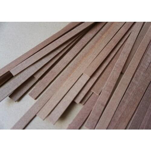 20PCS 200x7mm thickness:1mm Shapili Solid Wood Strip Bar