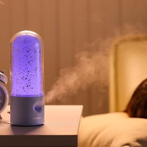 ELOOLE Starry Sky USB Portable Air Humidifier Inclined Gush Air Cleaner Aromatherapy Diffuser With Night Light For Home Car