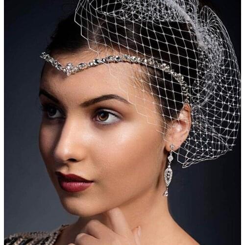 Bohemia Luxury Zircon Forehead Chain Bridal Hair Chain Headdress Fashion Lady Shining Rhinestone Hair Accessories Chain Jewelry