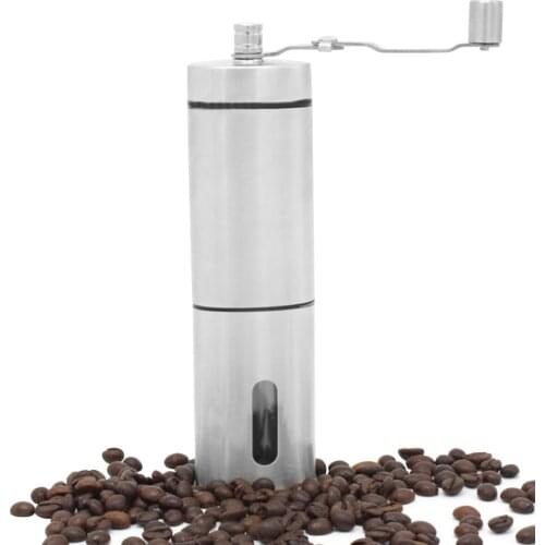Manual Coffee Grinder Coffee Maker Ceramics Core 304 Stainless Steel Hand Burr Mill Grinder Ceramic Corn Coffee Grinding Machine