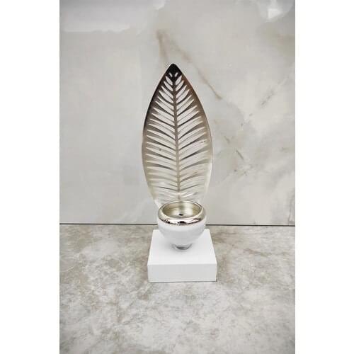 Zeyve Decorative Silver Candlesticks