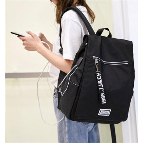 Brand Design Women Backpacks Classic female Backpack travel Bag School Bags USB Charging laptop bags for Teenagers Girls