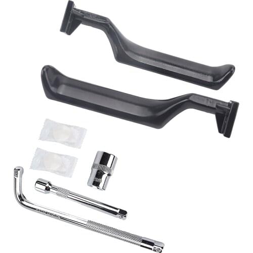 1 Set Inner Interior Door Handle Front Driver & Passenger Side for Ford Bronco 1987-96 F150 F250 F350 E7TZ1522600A E7TZ1522601A