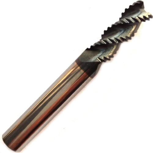 1pc 3 Flutes 10mm D10*25*D10*75-HRC45 Roughing end mills Spiral Bit Milling Tools CNC Router bits