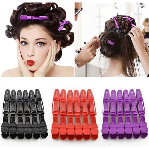 6pcs/lot Hair Cutting Clip Universal Hair Dressing Salon Hair Styling Shaping Clamps Special Hair Perming Clip Styling Accessory