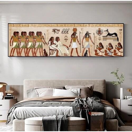 Abstract Ancient Egypt Religion Facts Canvas Painting Posters and Prints Cuadros Wall Art Picture for Living Room Decoration