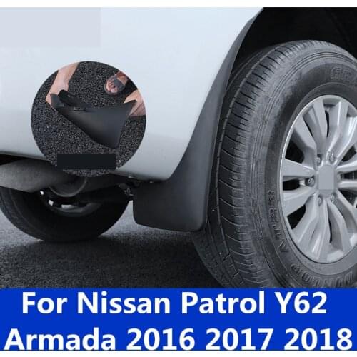 Fender Original car Hole position Soft glue Mudguard protection Modification For Nissan Patrol Y62 Armada 2016 2017 2018
