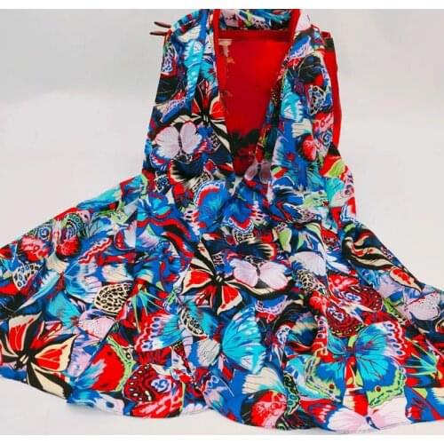 DANKEYISI Nature Silk Scarf Women Silk Scarf Female Long High Quality Neck Scarf Beach Cover-up Hijab Headband 180*70