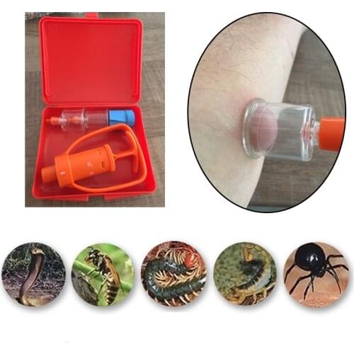 Venom Extractor Pump First Aid Kits Safety Outdoor Emergency Tool Kit Emergency Snake Bite Survival Equipment Tools Set