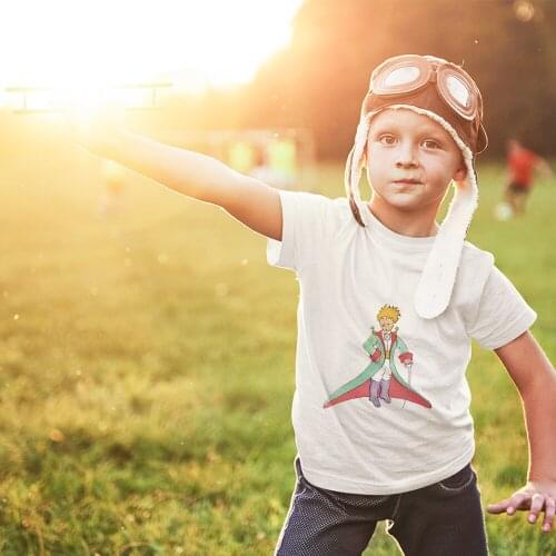 Little Prince T shirts For Kids Boys Punk Harajuku Round Neck Shirt Happy Summer Casual Versatile Tees Top Childrens Clothing