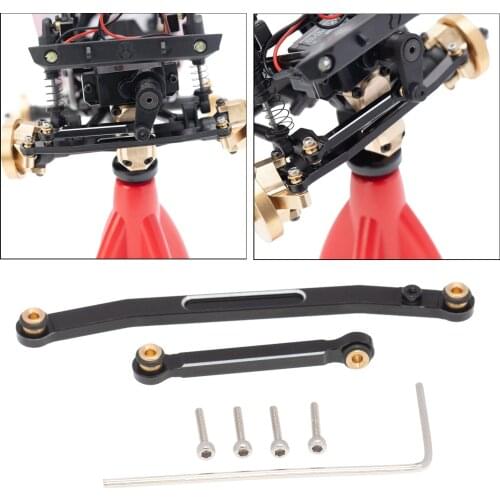 Aluminum Alloy Steering Rod Tie Links for Axial SCX24 90081 Model Crawler Car Buggy Trucks Parts