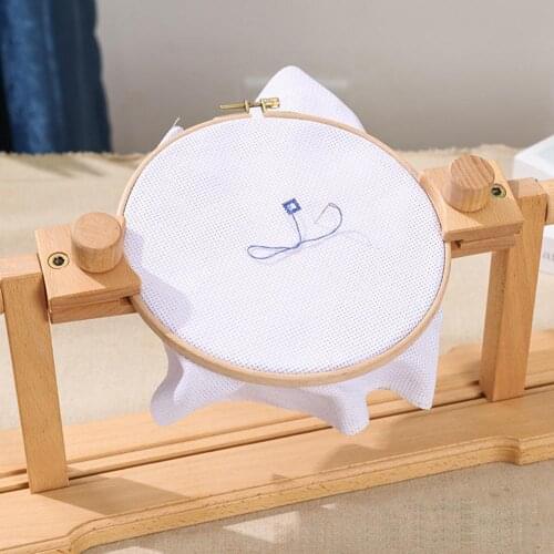 1PC Looen Embroidery Hoop Embroidery Stand Hoop Wood Embroidery And DIY Cross Stitch Hoop Set Ring Frame Adjustable Sewing Tools