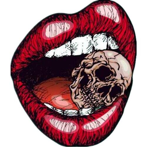 Red Lips Skull Patches Transfert Thermique Vetement Clothes Stickers Stranger Things Riverdale Appliques For Clothing Diy Patch